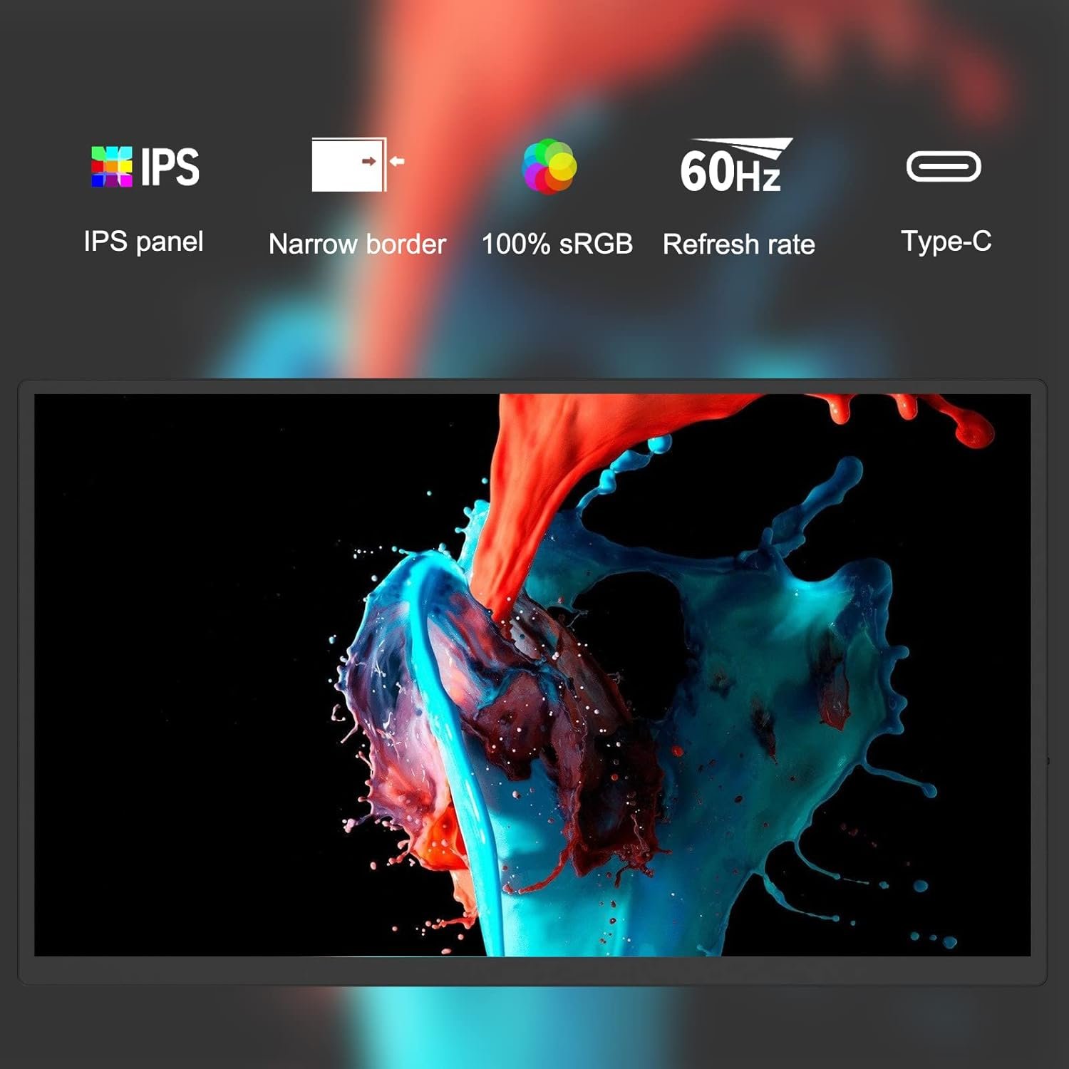 Монітор портативний 18.5" Bimawen F8A Full HD IPS 60 Гц, фото №2