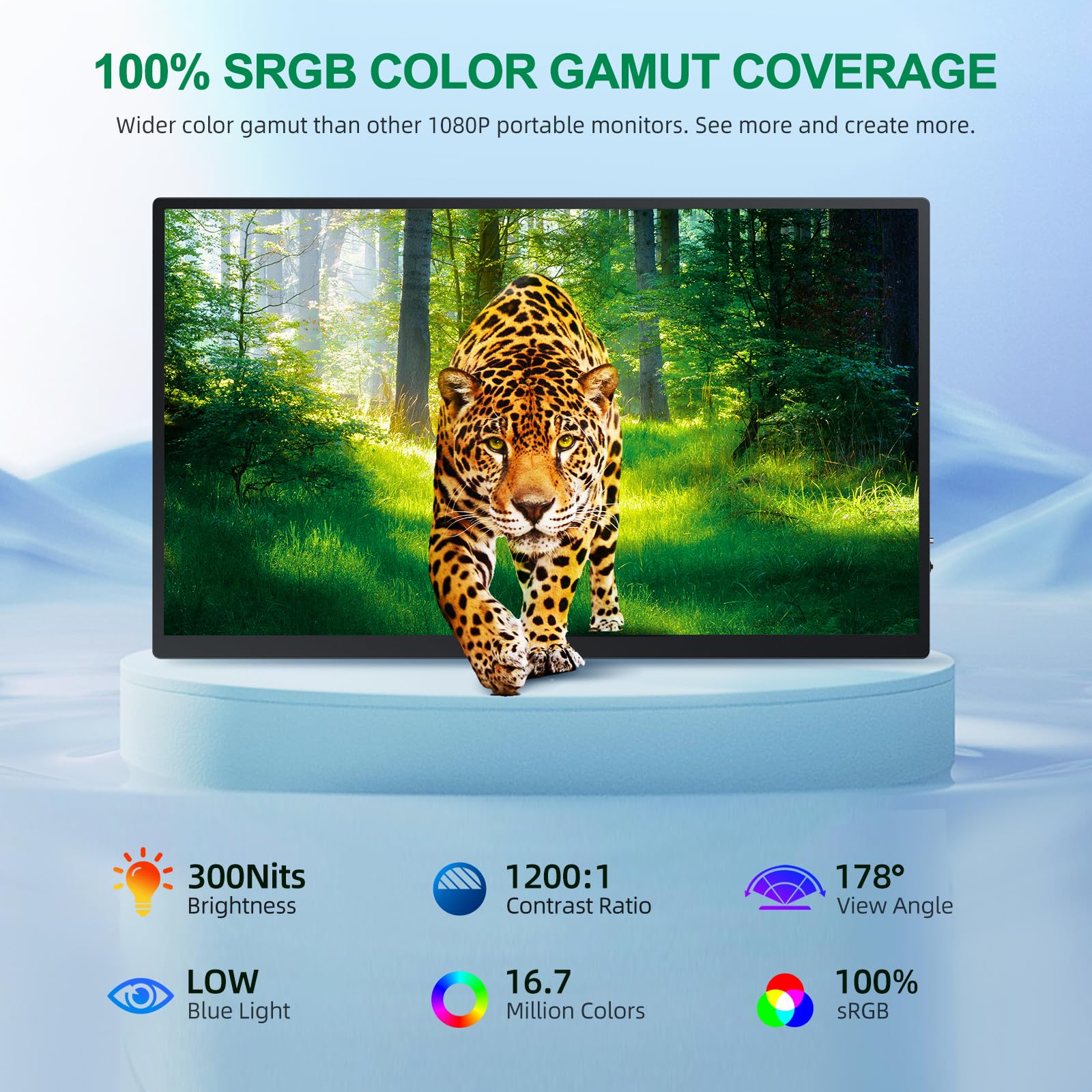 Монітор портативний 18.5" EVICIV Full HD IPS 120 Гц, фото №5
