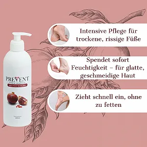 Крем для ног Premiumwelt PREVENT увлажняющий с экстрактом граната 400 мл synthetic.ua - Фото 1