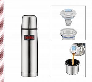 Термос Thermos Light and Compact 4019.205.050 0.5 л Матова нержавіюча сталь synthetic.ua - Фото 1