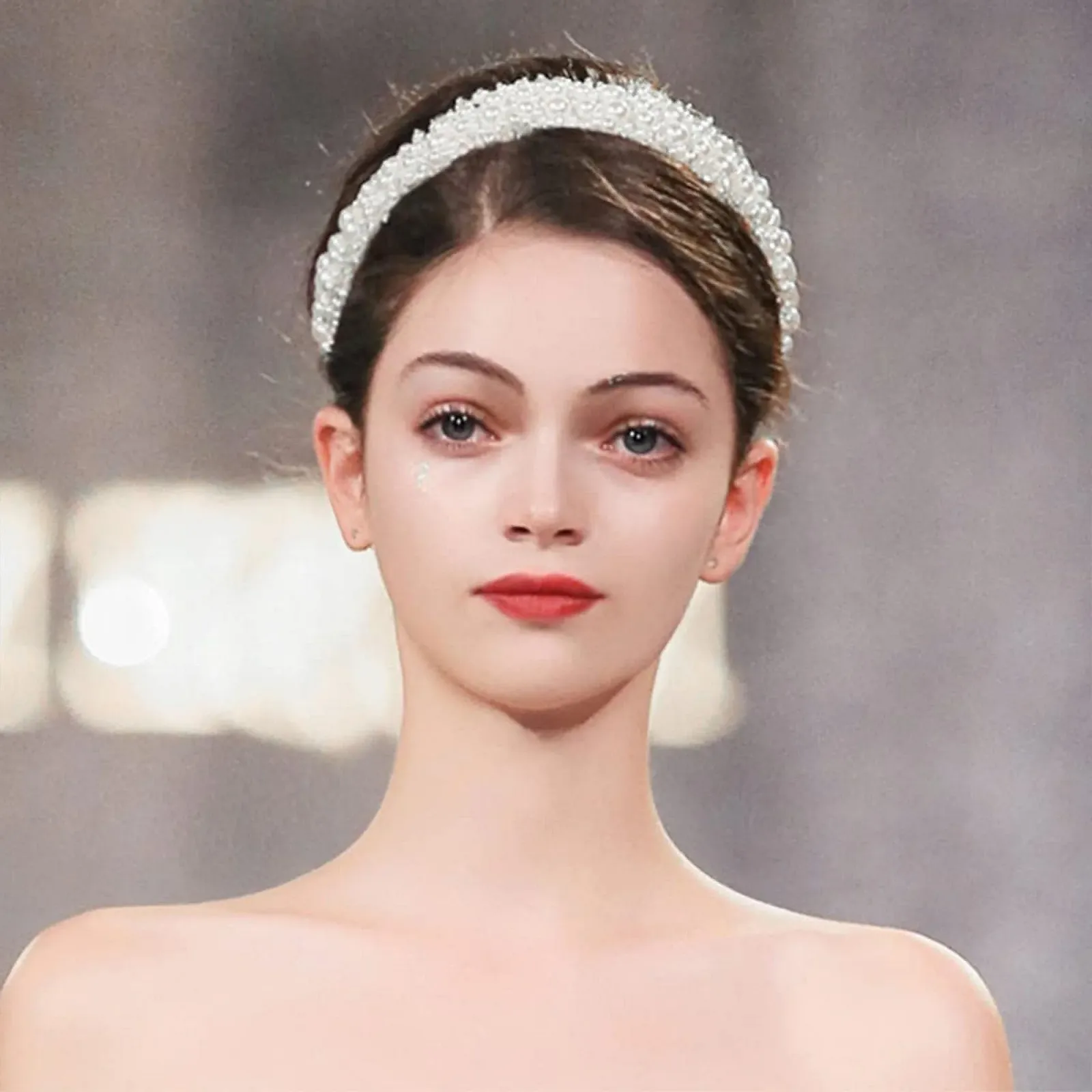 Обруч для волос Женский Жемчуг, фото №2