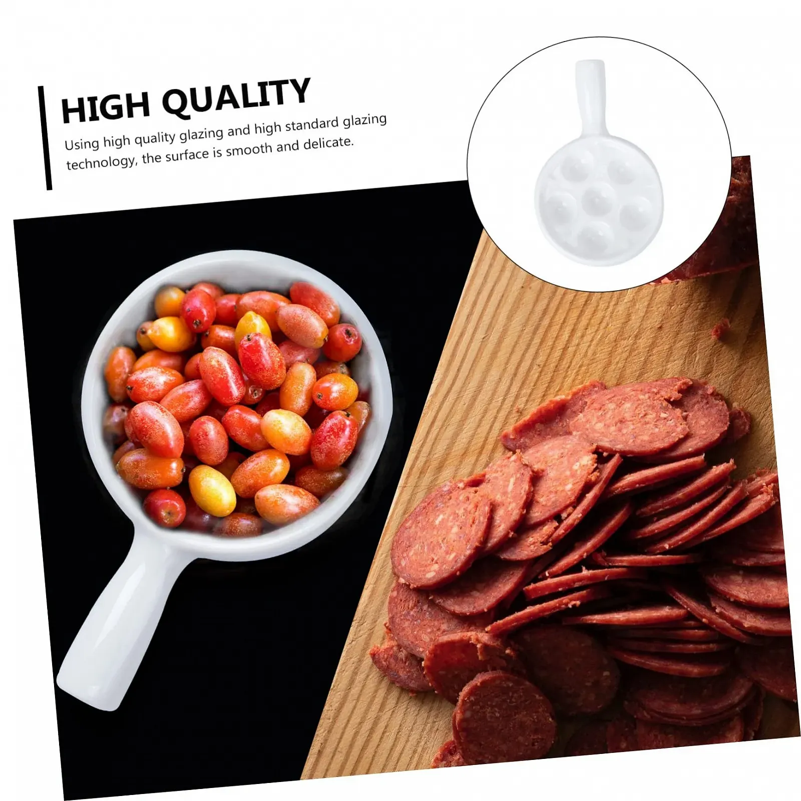 Форма для равликів VALICLUD Керамічна 6 отворів біла, фото №7 Форма для равликів VALICLUD Керамічна 6 отворів біла, фото №7