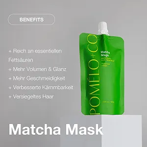 Маска Pomélo+Co. Natural Anti Frizz Matcha Magic 99.3% 100 мл synthetic.ua - Фото 1