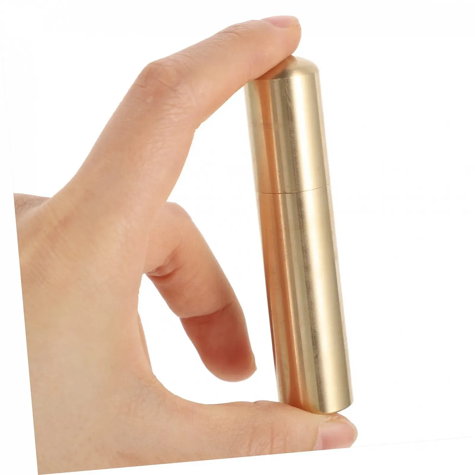 Коробка для зберігання YARNOW 3 шт., аварійний тримач, маленька трубка, цинковий контейнер для виживання, дорожній металевий латунний футляр, фото №3