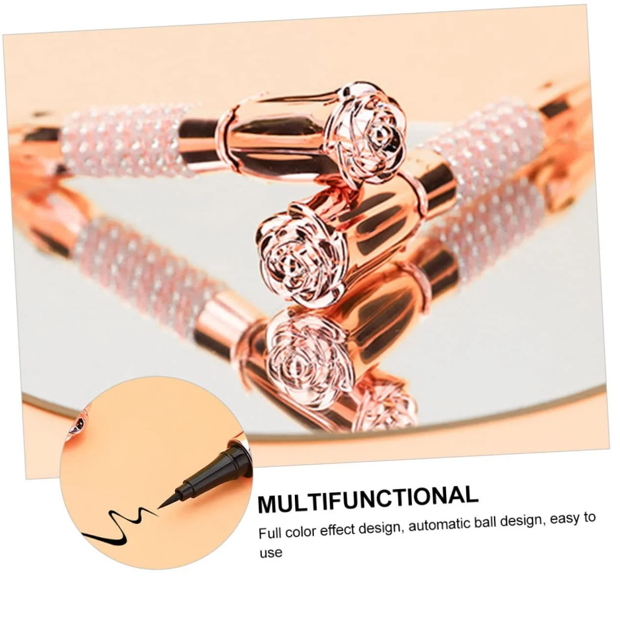 Фломастер Healvian 2 Stück Flüssiger Eyeliner Schöner Eyeliner для макияжа девушек, фото №3