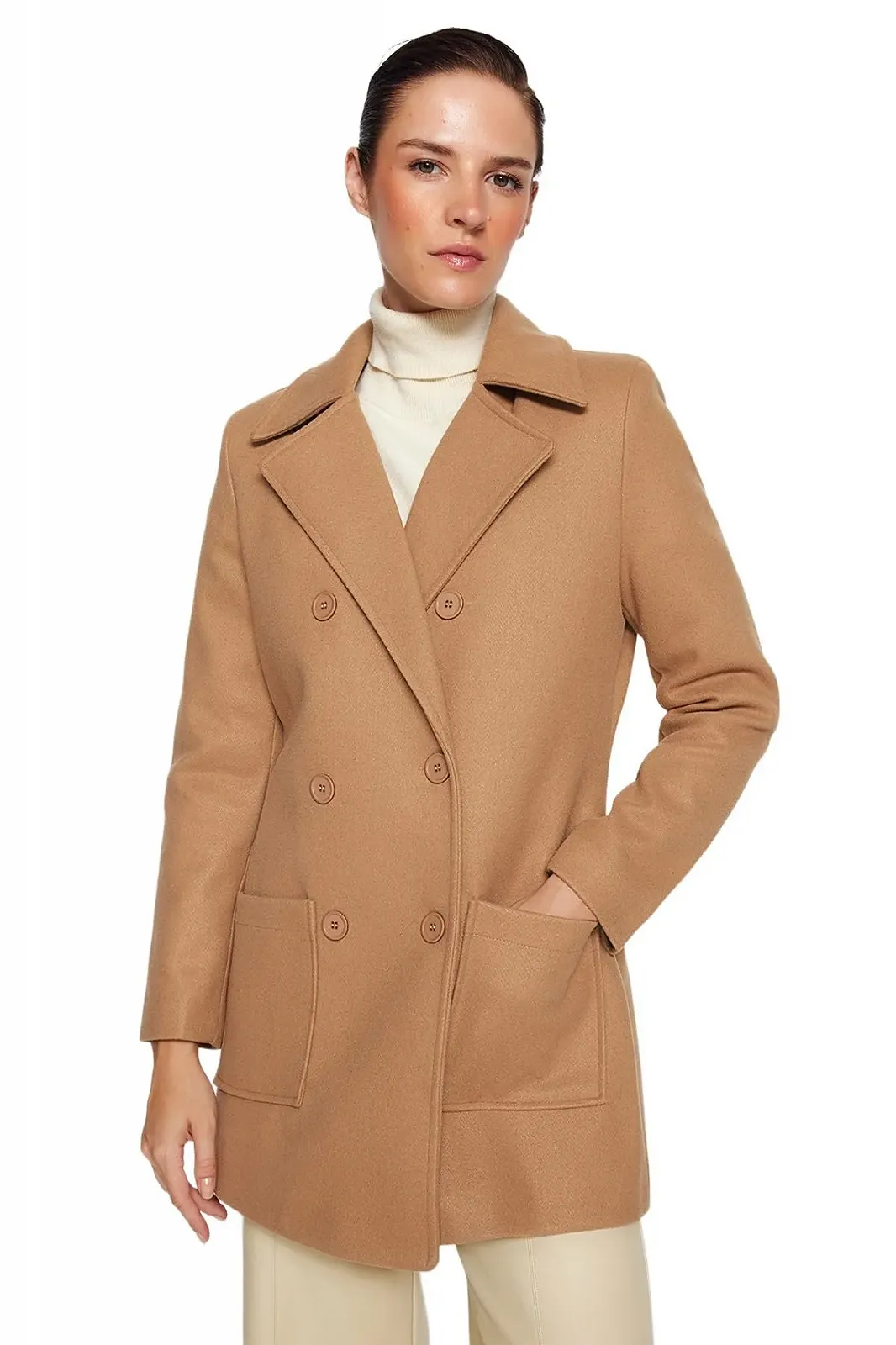 Пальто TRENDYOL Прямое Стандартное, фото №1