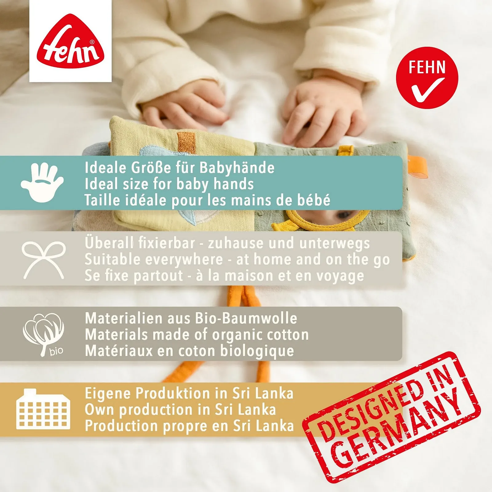Тканинна Книжка Fehn Nature Собака з натуральними мотивами, фото №6