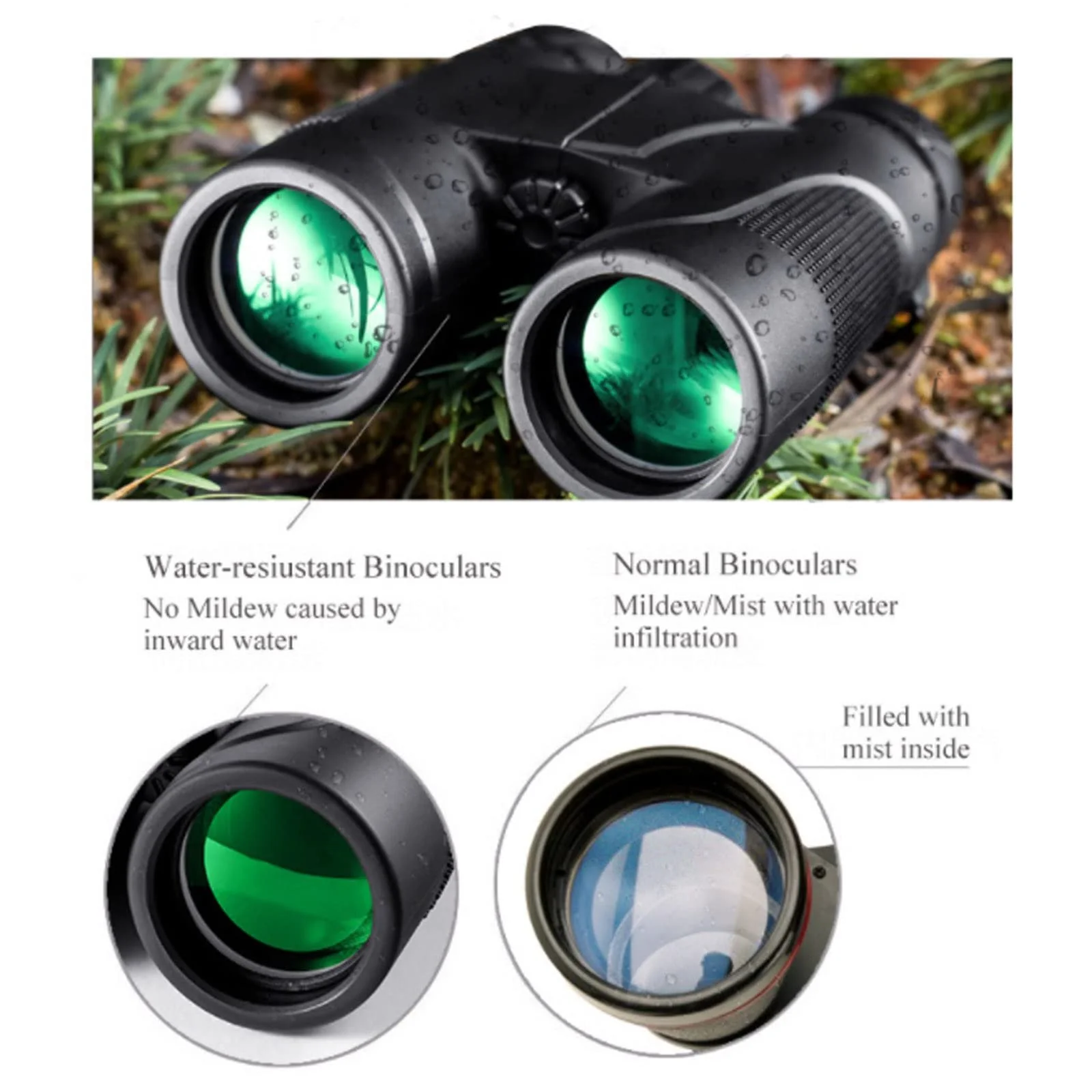 Бінокль Generic 10x42 професійний водонепроникний, фото №6