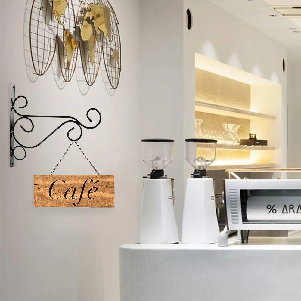 Кронштейны для подвесных корзин 3 шт. Настенные крючки из черного металла для фонарей и декора с 6 винтами, фото №6