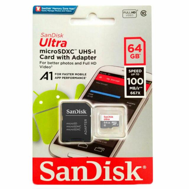 Карта пам'яті 64ГБ Class 10 microSDXC SanDisk Ultra SDSQUNR-064G-GN3MA, фото №3