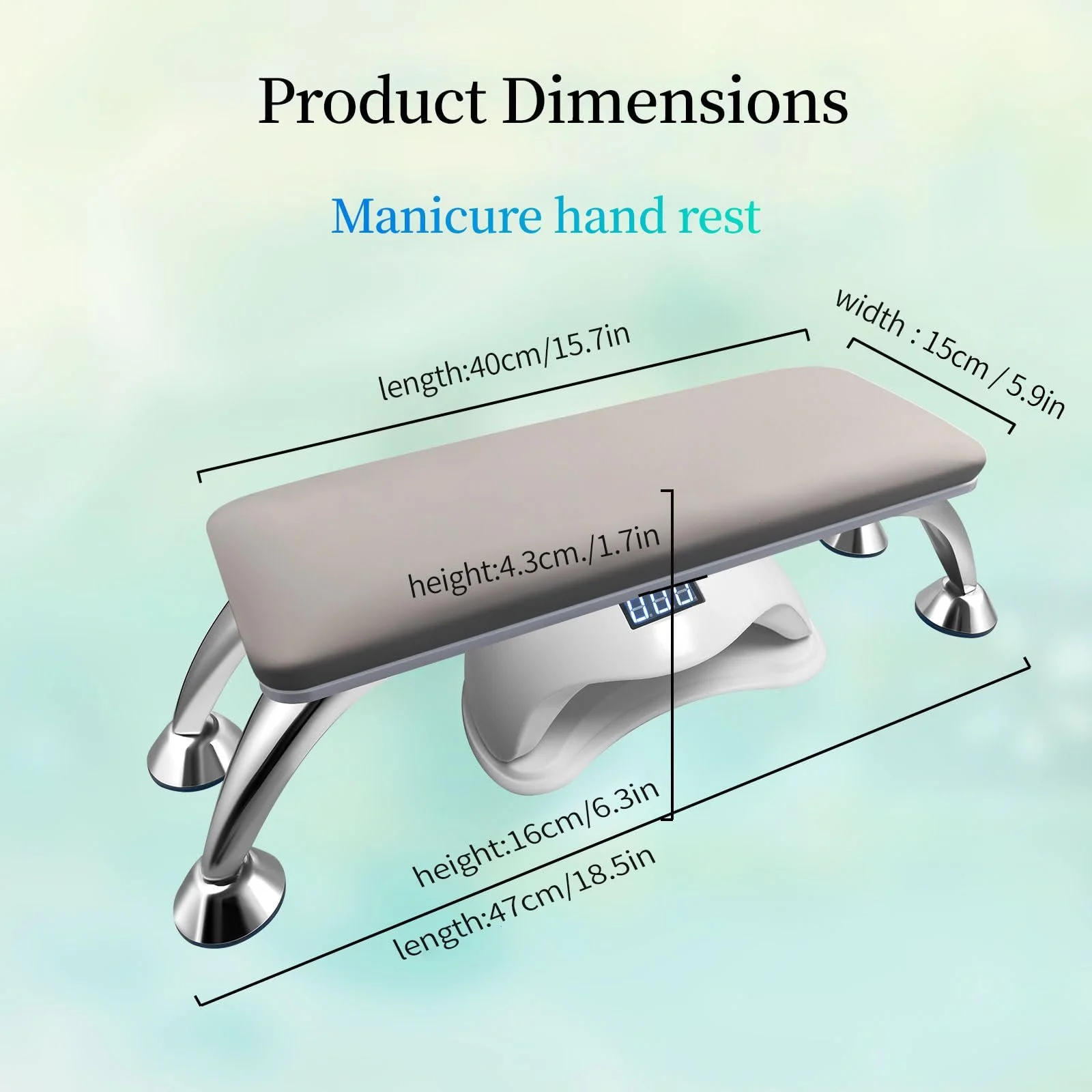 Підставка для рук Манікюрна Подушка для рук Світло-сіра, фото №5 Підставка для рук Манікюрна Подушка для рук Світло-сіра, фото №5