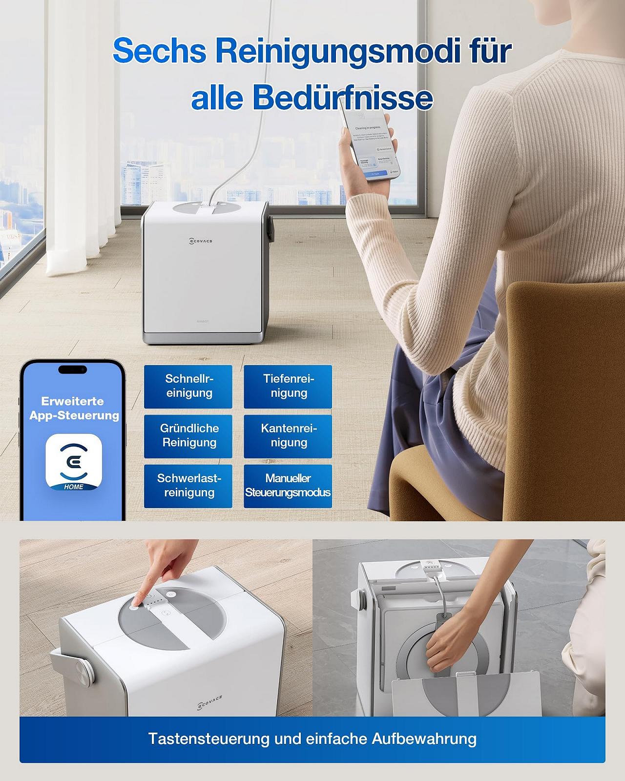 Робот для мойки окон ECOVACS WINBOT W2 PRO Omni, белый, фото №5
