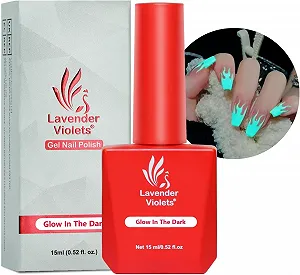 Гель-лак Lavender Violets 15 мл, що світиться у темряві довготривалий A103 - Фото 1