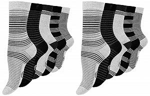 Жіночі шкарпетки Бавовна в горошок та смужку - Фото 1