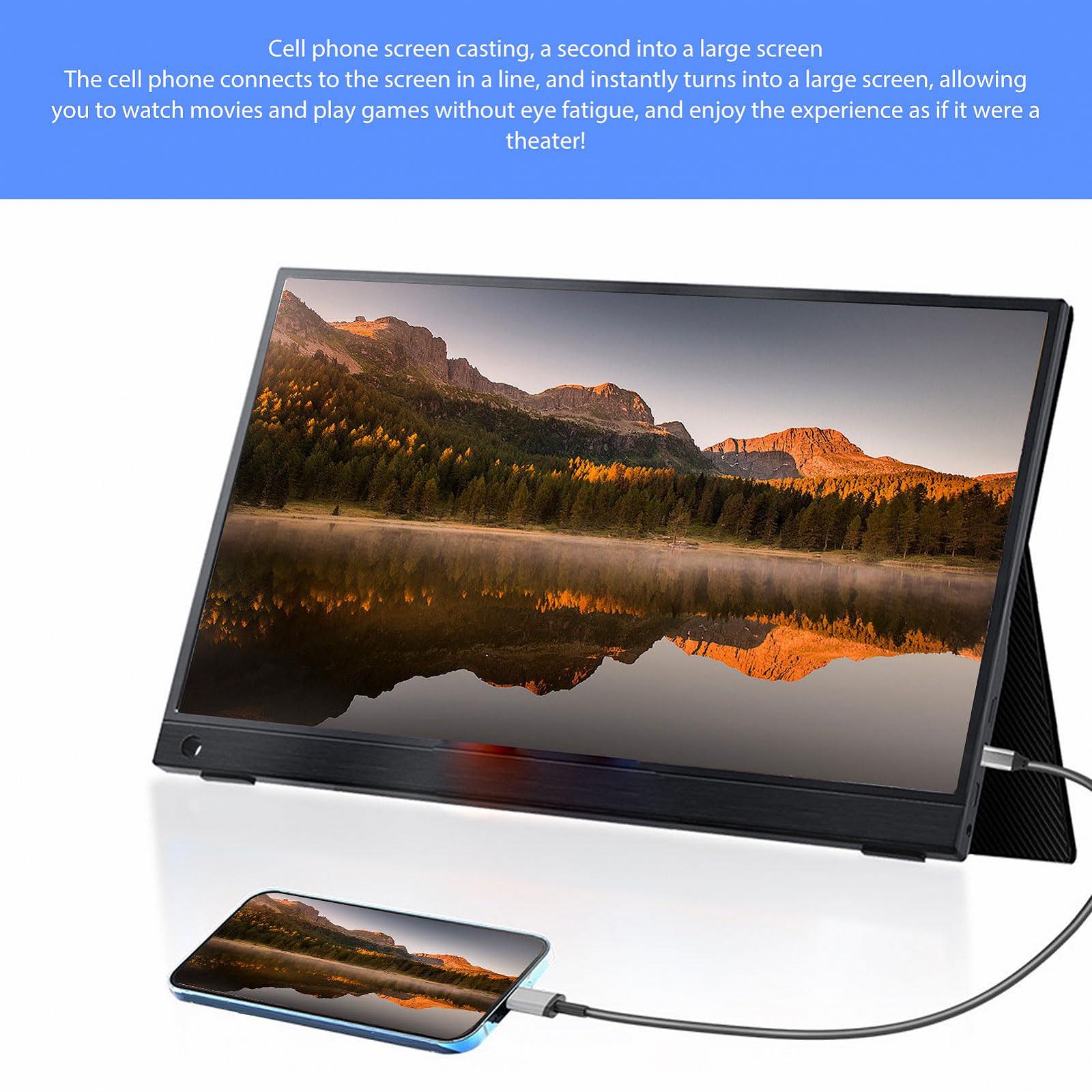 Портативный Gugxiom 13.3 дюйма ультра тонкий HDR IPS Черный, фото №6