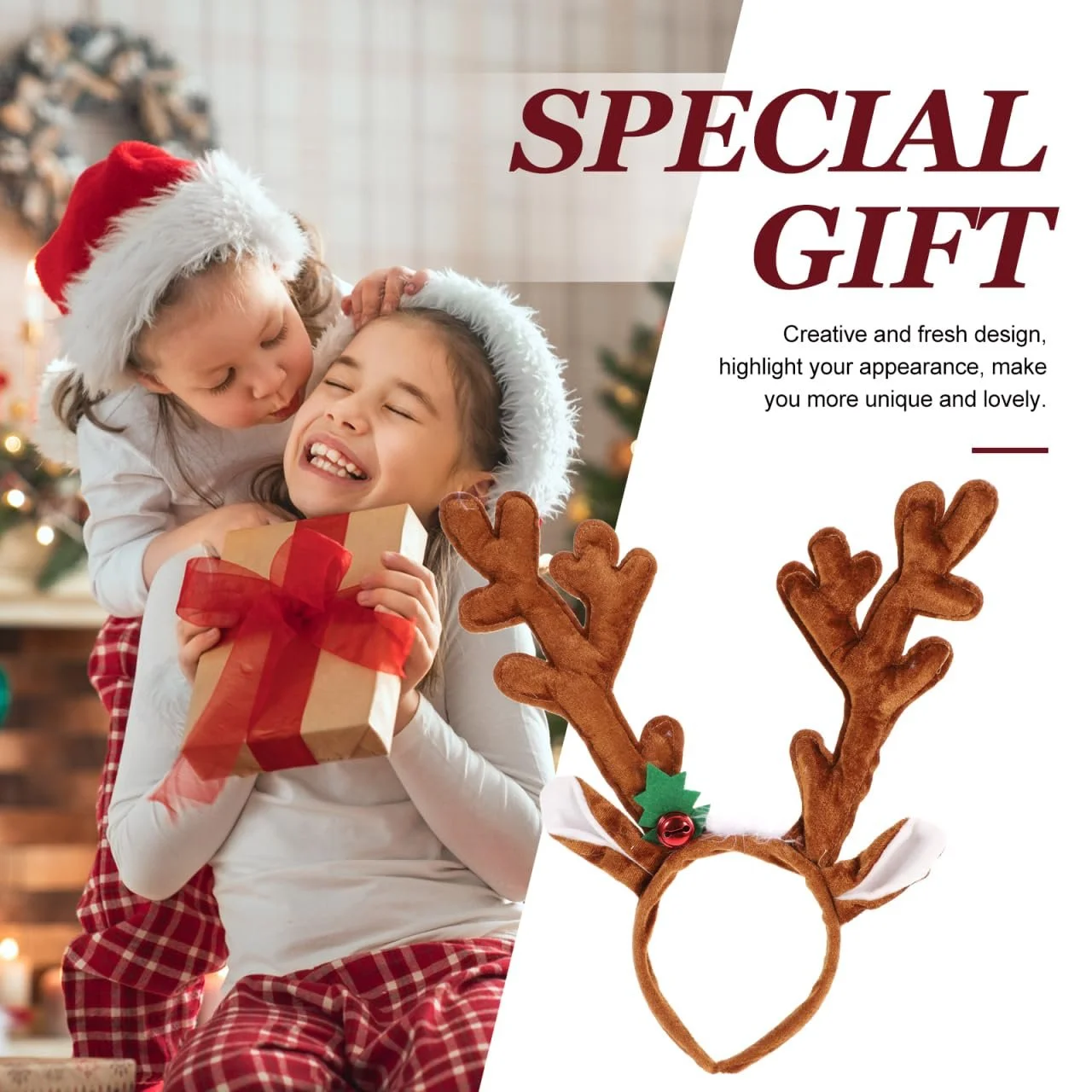 Обруч для волосся Різдвяний Олень Ріжки FOMIYES 1 шт, фото №9 Обруч для волосся Різдвяний Олень Ріжки FOMIYES 1 шт, фото №9