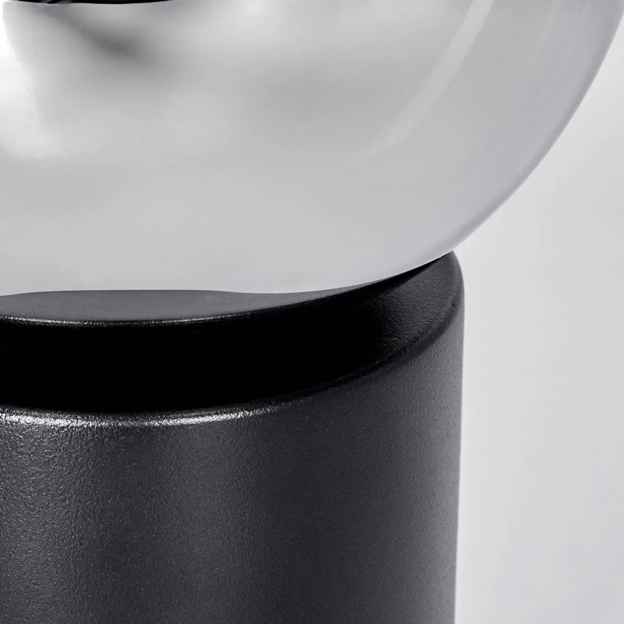 Настільна лампа HOFSTEIN Gastor E14 15 см Чорний/Хром/Димчастий/Прозорий, фото №6