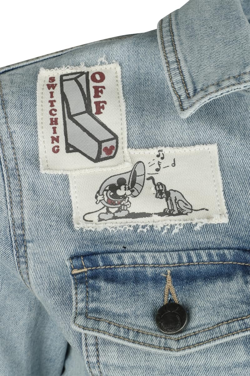 Джинсовая куртка Mickey Mouse Travel Issue Женская Деним / Синий Disney, Fan Merch, Films, фото №3