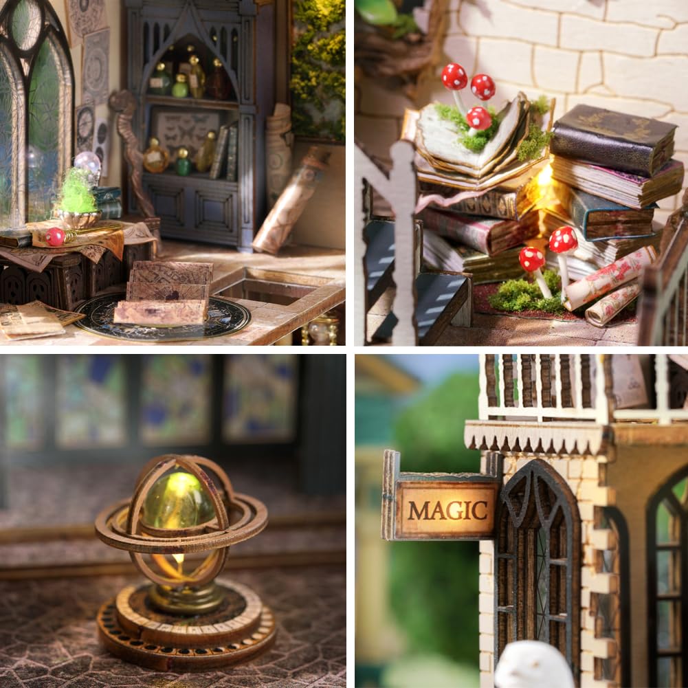 Конструктор Magic Shop для кукольного домика со светодиодными лампами для детей подростков, фото №4