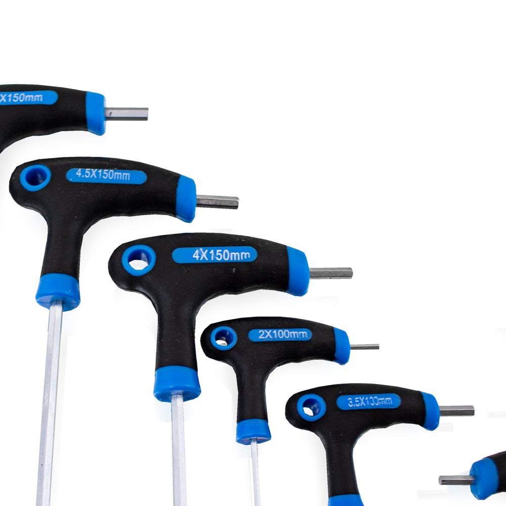 Набір викруток BITUXX 11 штук Hexagon Socket T Cross Handle 2-10 мм, фото №3