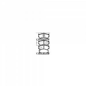 Комплект гальмівних колодок, дискове гальмо TRISCAN 8110 69019 для SUZUKI передня вісь - Фото 1