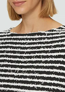 Толстовка s.Oliver BLACK LABEL Текстурована смужка synthetic.ua - Фото 1