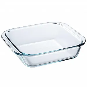 Форма для запекания стеклянная 9,7 x 8,6 x 2 квадратная термостойкая до 400 °C - Фото 1