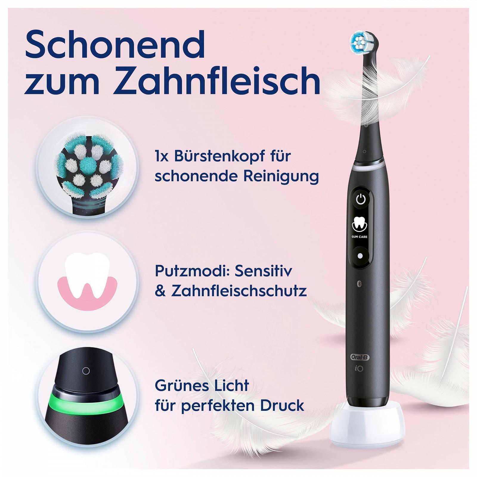 Зубна щітка електрична Oral-B iO Series 6 Plus Sensitive Edition Чорна лава, фото №3