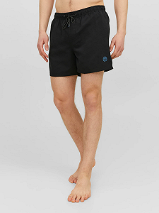 Шорти для плавання JPSTFIJI JJSWIM SOLID SN LY 12225961- Jack&Jones Чорний L - Фото 1