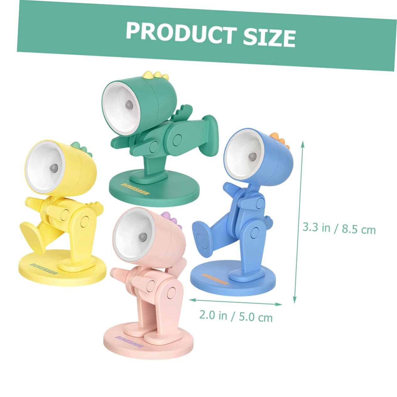 Настільна лампа DOITOOL Dinosaur Mini Настільний декор ABS і PVC Звір, фото №2