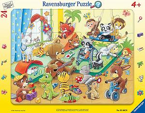 Пазл-рамка Ravensburger 05662 In Animal Nursery 24 детали - Фото 1