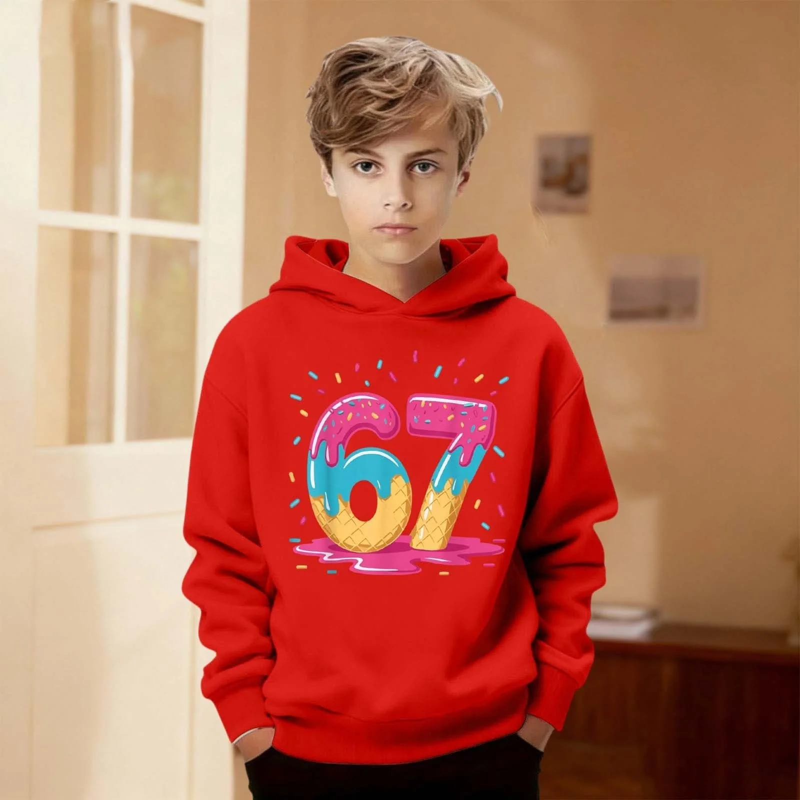 Худи для мальчиков 152 67 Prints Толстовка Мягкий Подросток Пуловер Теплые Свитеры, 140 Худи, Девочки Зимний Джемпер Essentials Джемпер Флисовый Джемпер 158 Детская Одежда Футболки, фото №4