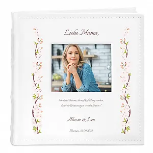 Альбом для вклеивания Maverton Dreams 21 x 22 см Белый для 200 Фотографий 10 x 15 с печатью - Фото 1