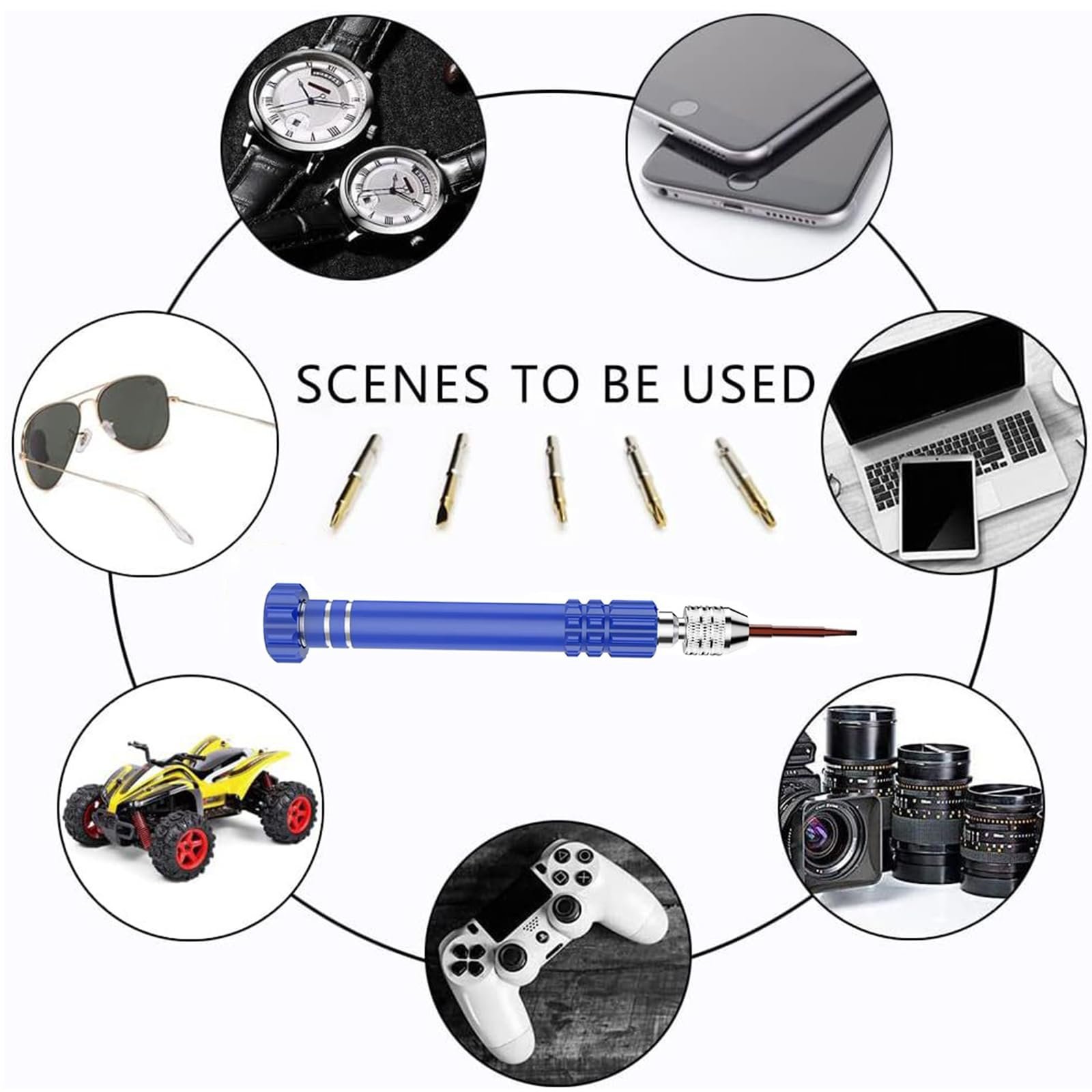 Набір викруток Mini 5-в-1 для ремонту окулярів смартфонів електроніки комп'ютерів годинників окулярів 6 комплектів, фото №6 Набір викруток Mini 5-в-1 для ремонту окулярів смартфонів електроніки комп'ютерів годинників окулярів 6 комплектів, фото №6