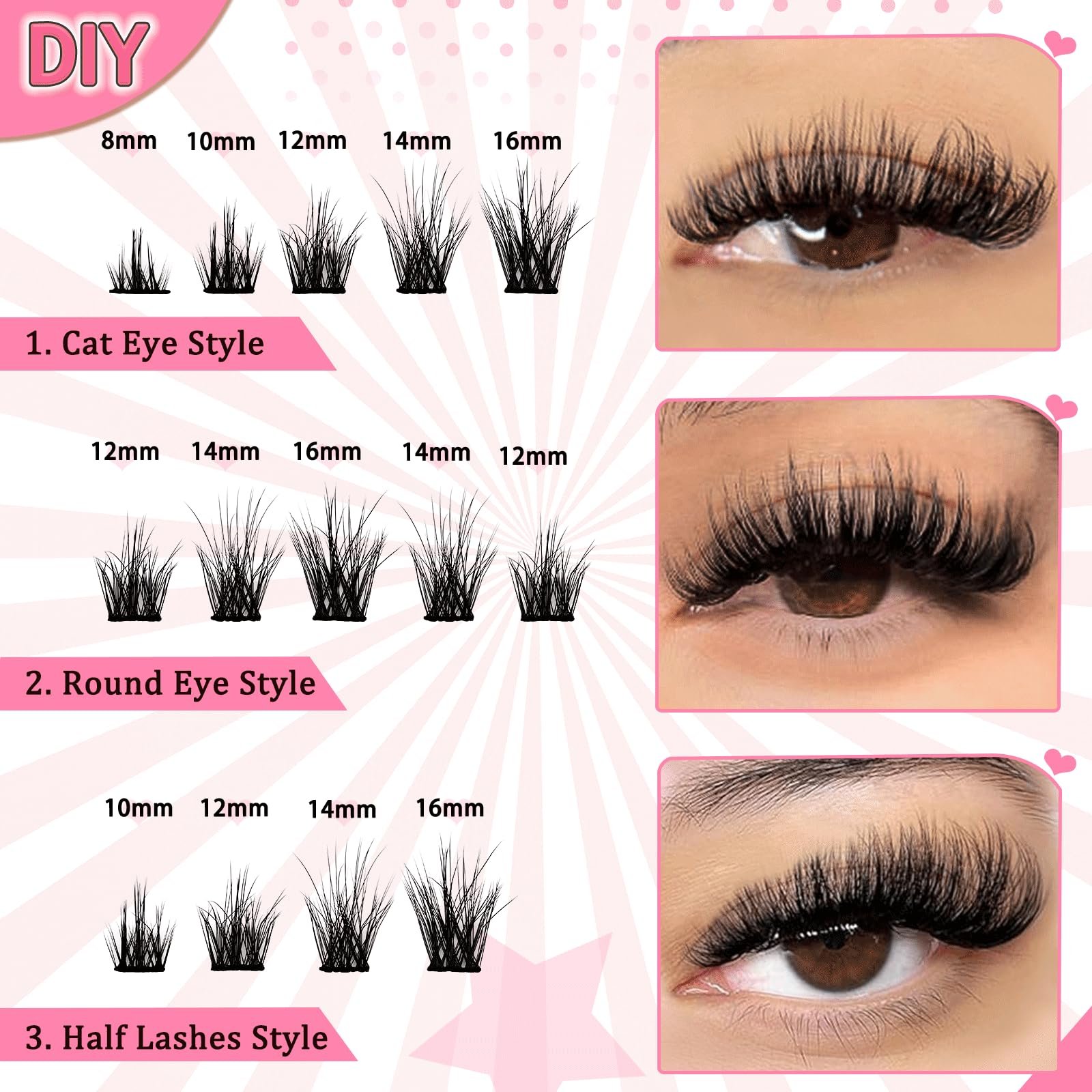 Набор DIY Heracks Ресницы Пучки Индивидуальные Клей Пинцет 0.07D, фото №3 Набор DIY Heracks Ресницы Пучки Индивидуальные Клей Пинцет 0.07D, фото №3