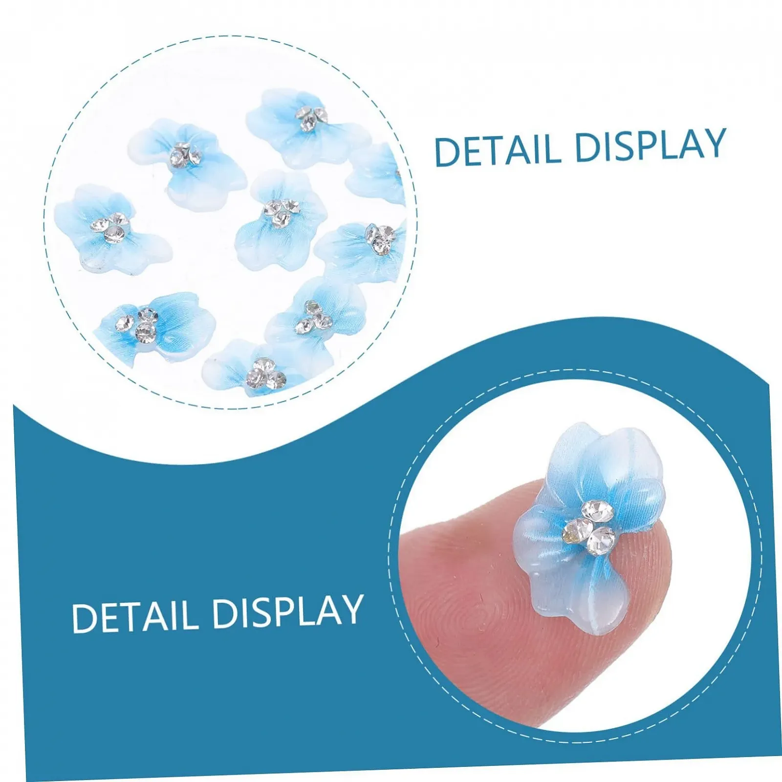 Стразы для дизайна ногтей Healeved, 10 шт., Цветочная подвеска для ногтей, Орнамент, Украшение для ногтей, Декор для женщин, фото №9