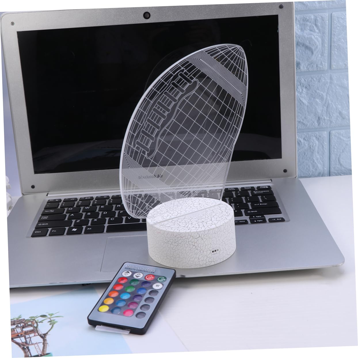 Лампа Housoutil Night Light Touch Desk LED USB 3D, фото №7