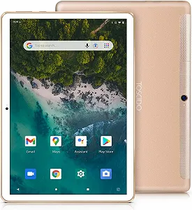 Планшет 10.1" TOSCiDO X104 4/64ГБ 4G 2-SIM 8 ядер Android 10 6000 mAh Gold - Фото 1