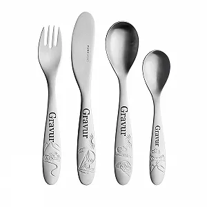 Набір Столових Приборів з гравіюванням, нержавіюча сталь - Фото 1