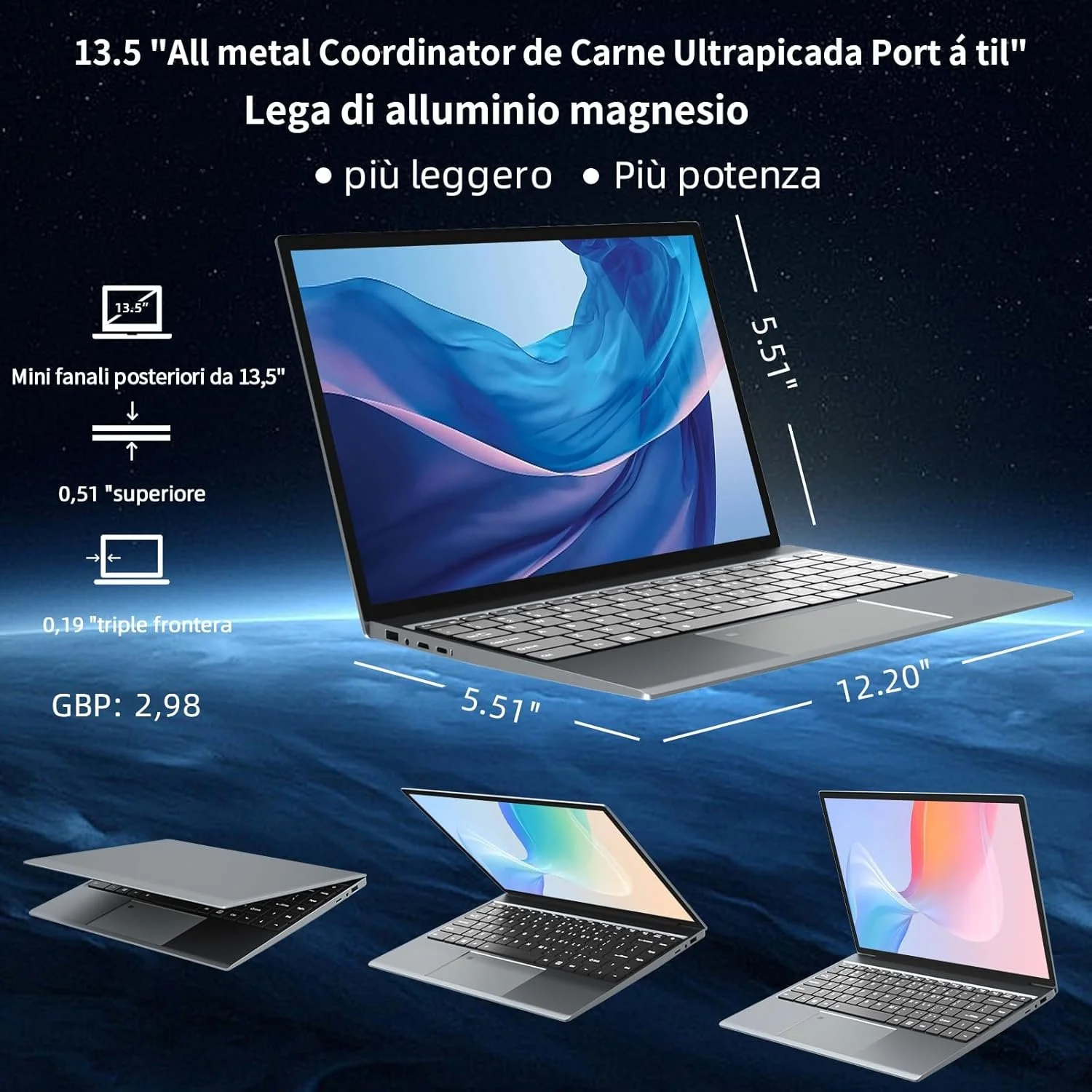Ноутбук 13.5" Morostron LeadBook T6 Intel N95 RAM 16GB SSD 512GB Windows 11 Алюминиевый корпус (UKR), фото №8 Ноутбук 13.5" Morostron LeadBook T6 Intel N95 RAM 16GB SSD 512GB Windows 11 Алюминиевый корпус (UKR), фото №8
