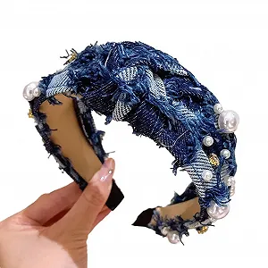 Джинсовая Обруч для волос - Фото 1