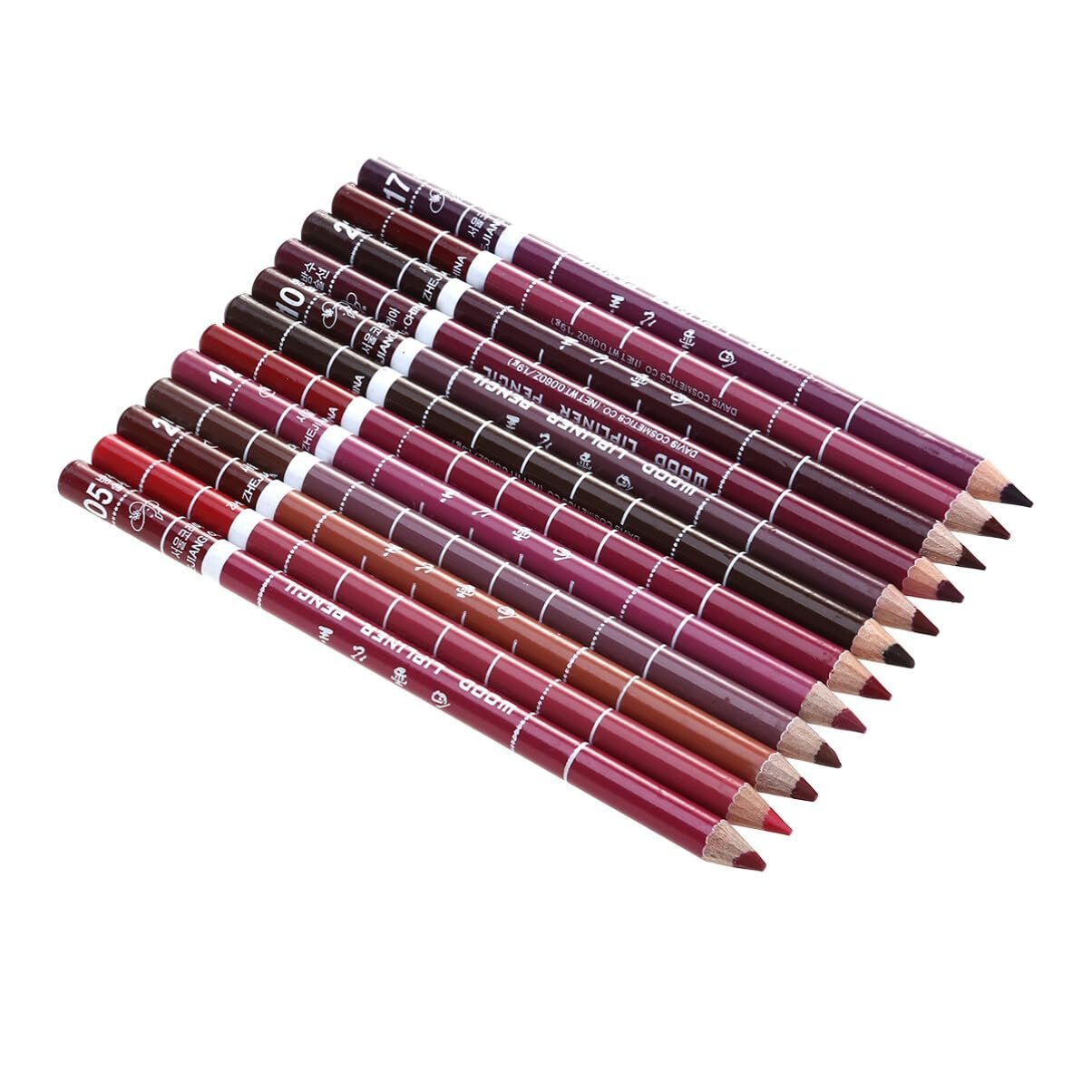Набор карандашей для губ и бровей FRCOLOR, 12 шт., водостойкий, фото №1
