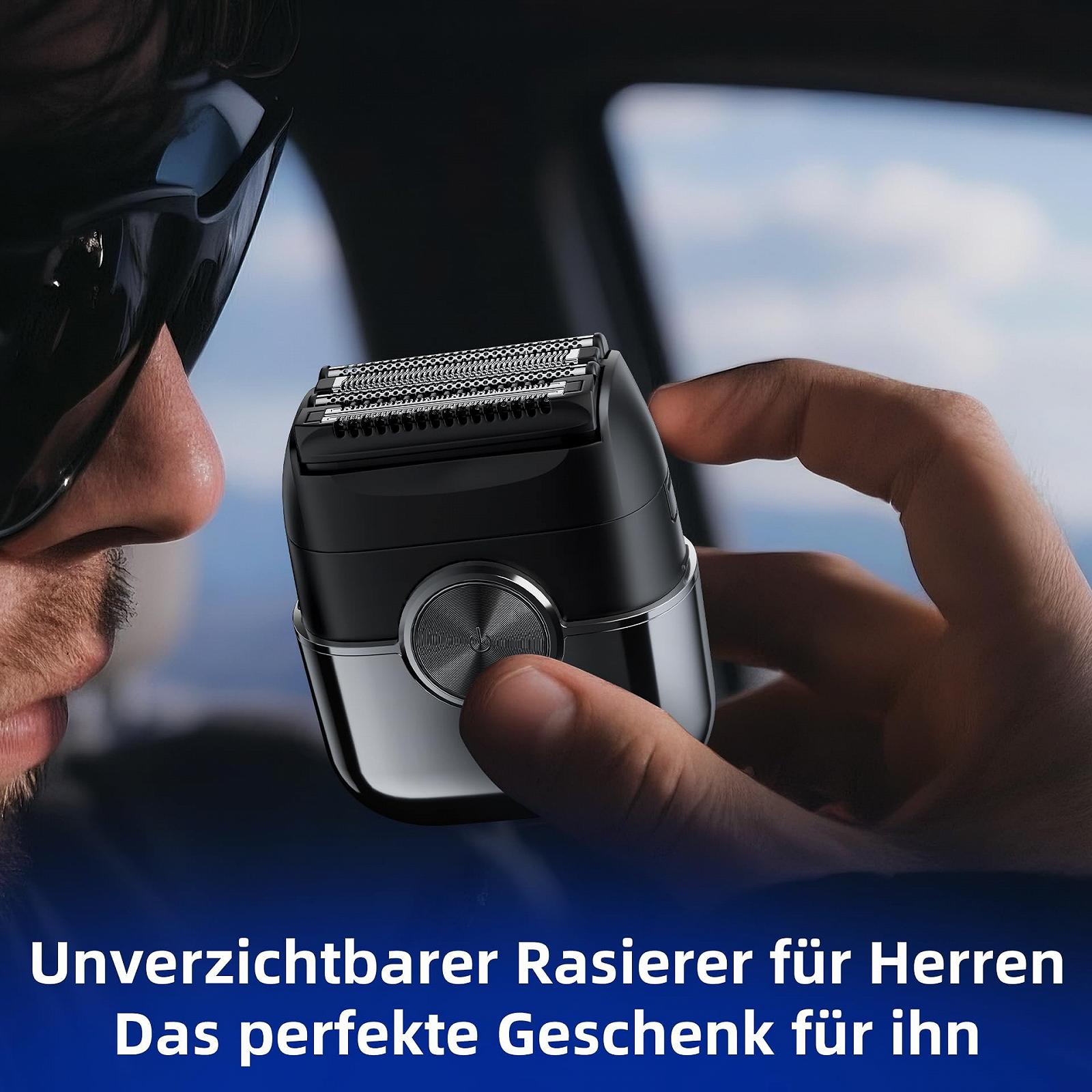 Электробритва kensen Mini Foil Shaver сеточная с 4 плавающими головками USB C 120 минут автономности, фото №9