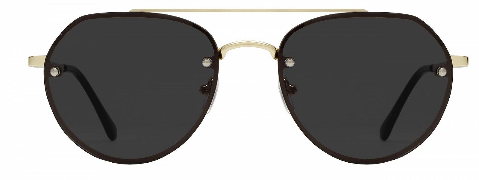 Сонцезахисні окуляри Унісекс La Optica Aviator Rimless Golden UV400 CAT 3, фото №4