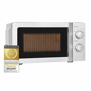 Мікрохвильова піч Exquisit MW717-070G 20 L 700 W / 900 W Silver - Фото 1