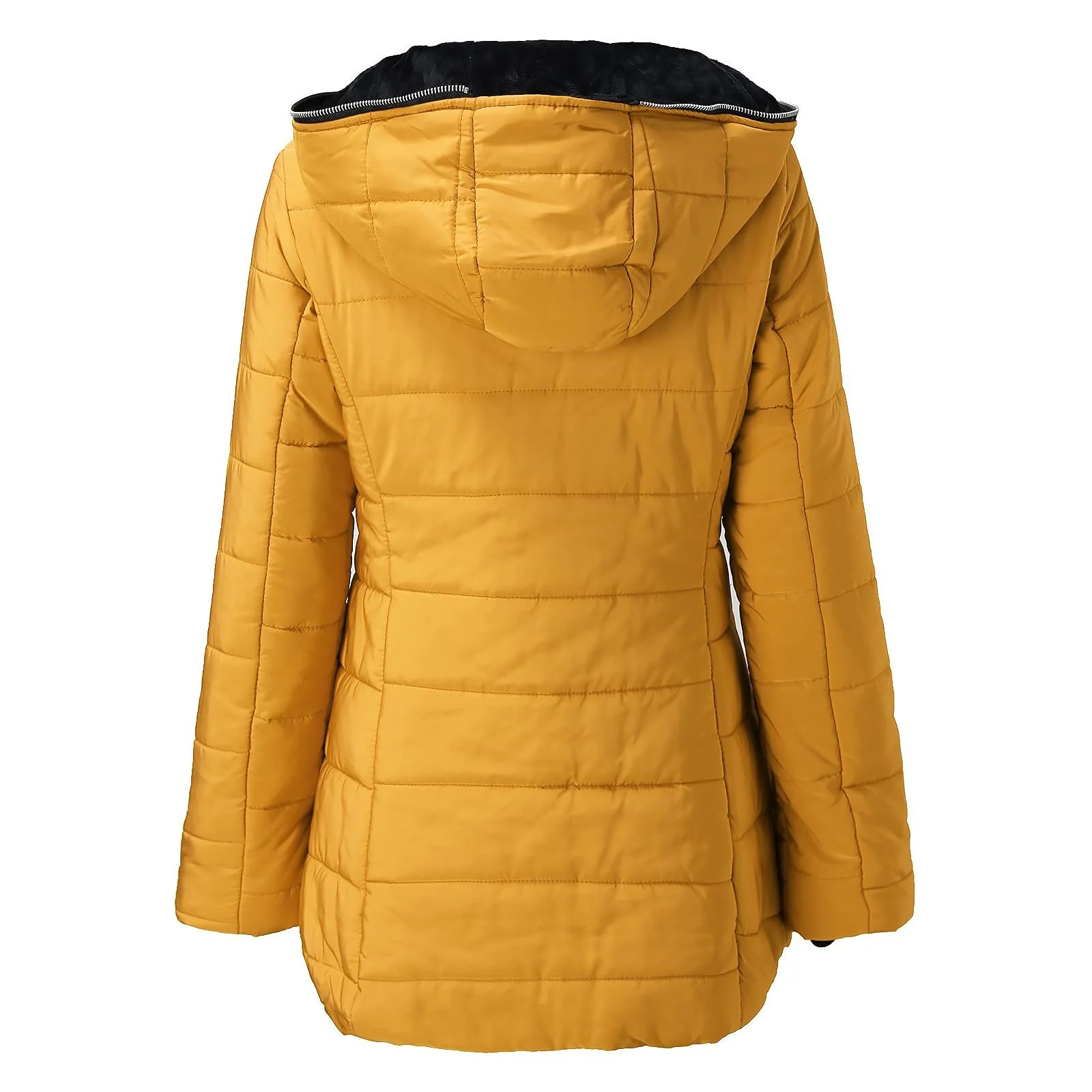 Жіноча довга стьобана куртка, тепла зимова, фото №4 Жіноча довга стьобана куртка, тепла зимова, фото №4