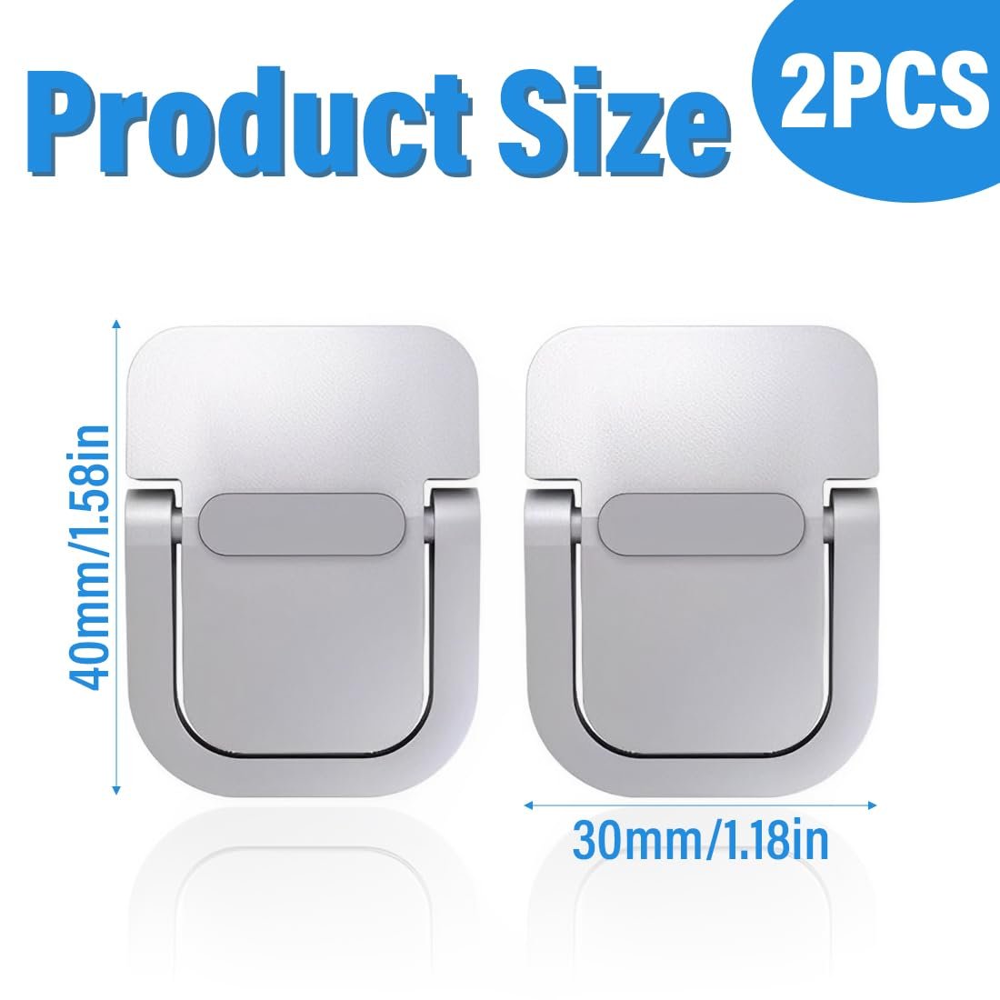 Подставка для ноутбука Мини, 2 шт., Портативная подставка для клавиатуры для стола, Складная невидимая подставка для ноутбука, Самоклеящаяся подставка для компьютера (Серебристый), фото №2 Подставка для ноутбука Мини, 2 шт., Портативная подставка для клавиатуры для стола, Складная невидимая подставка для ноутбука, Самоклеящаяся подставка для компьютера (Серебристый), фото №2