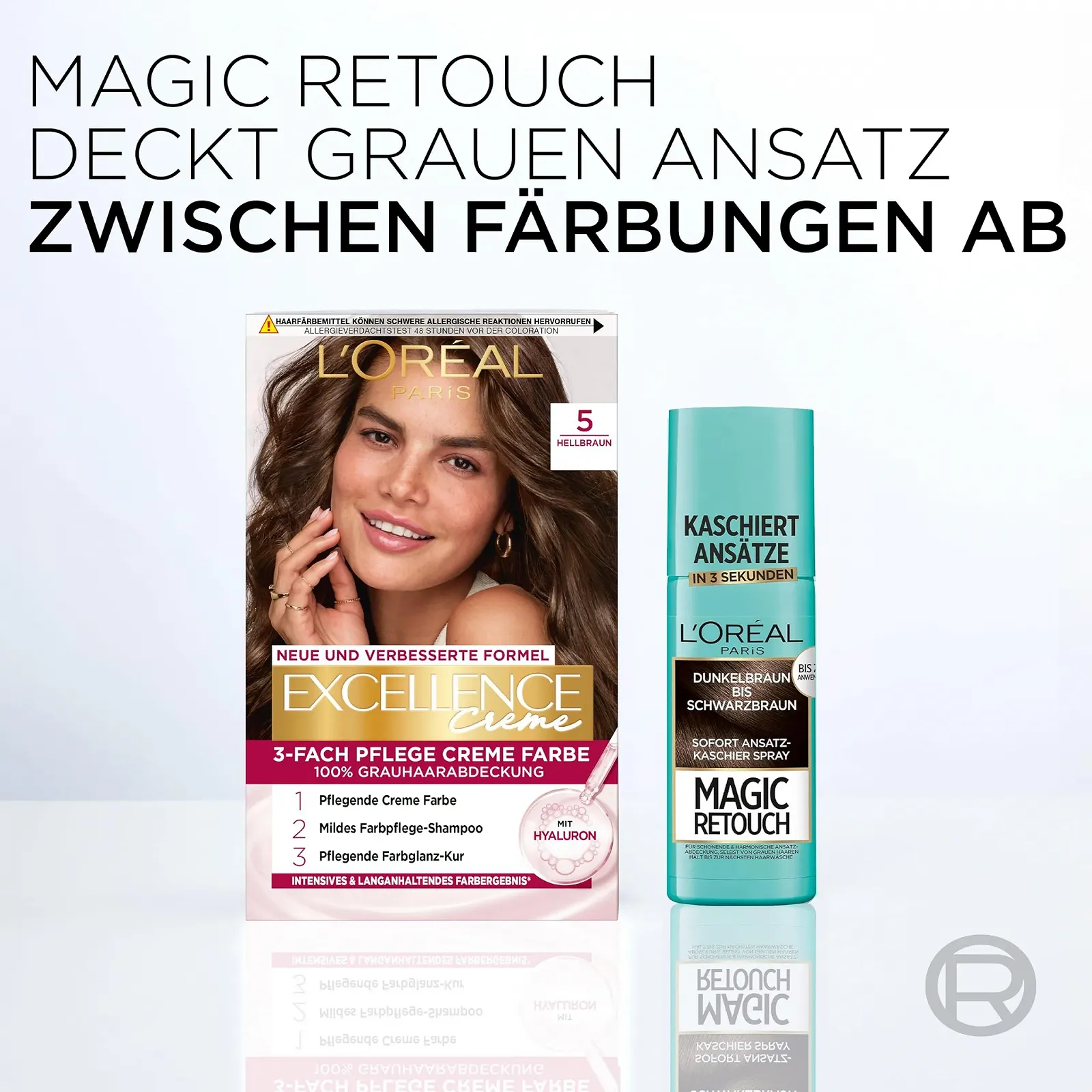 Фарба для волосся L'Oréal Paris Excellence Cream, No. 7 Середній Блонд та Консилер для коренів Magic Retouch, Темний Блонд/Світло-Коричневий, фото №8 Фарба для волосся L'Oréal Paris Excellence Cream, No. 7 Середній Блонд та Консилер для коренів Magic Retouch, Темний Блонд/Світло-Коричневий, фото №8