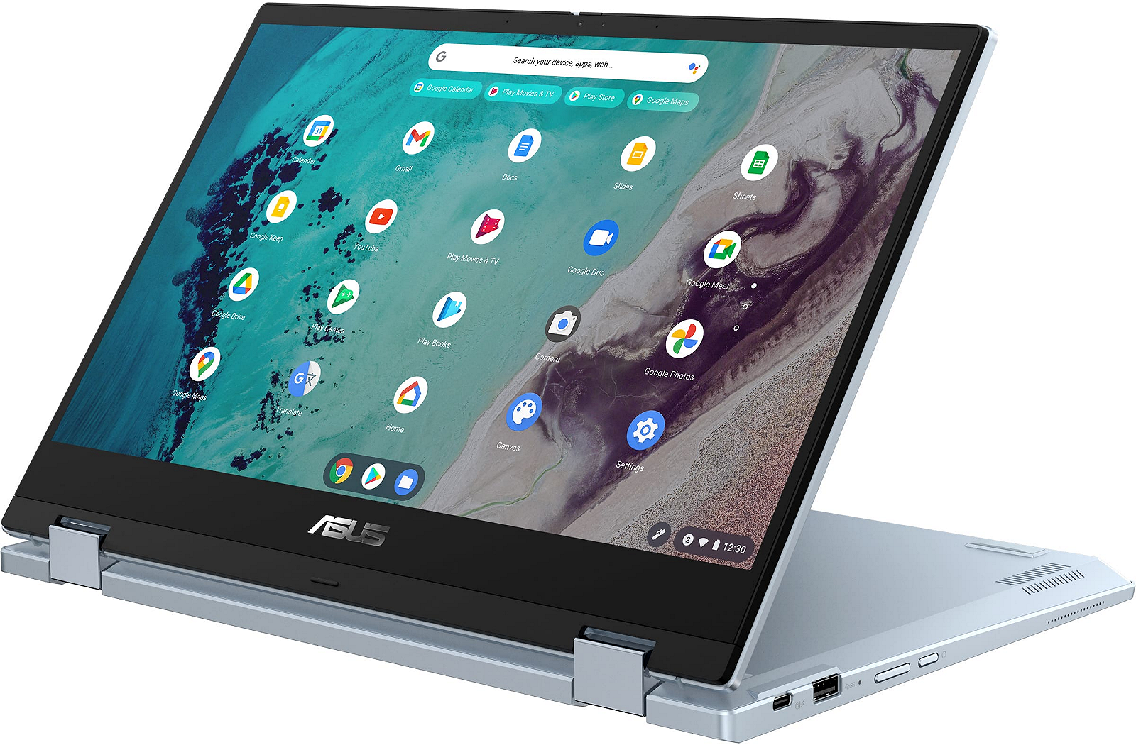Сенсорний ноутбук 14" ASUS Chromebook Flip CX3400FMA Intel Core i3-1110G4 8GB RAM 128GB SSD 11год батарея ChromeOS (UKR), фото №6 Сенсорний ноутбук 14" ASUS Chromebook Flip CX3400FMA Intel Core i3-1110G4 8GB RAM 128GB SSD 11год батарея ChromeOS (UKR), фото №6