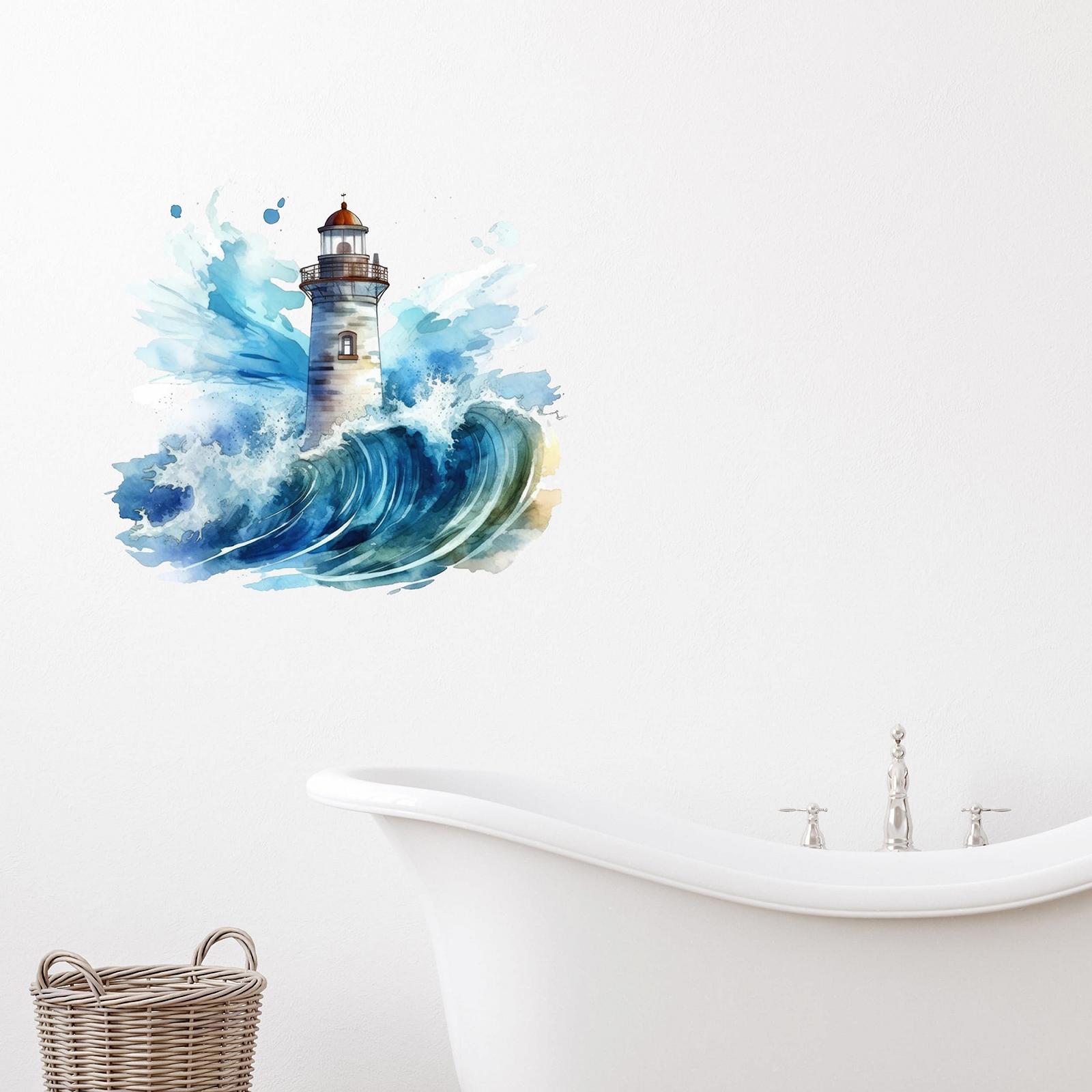 Наклейка на стіну GRAZDesign Lighthouse North Sea 44 x 40 см, фото №3 Наклейка на стіну GRAZDesign Lighthouse North Sea 44 x 40 см, фото №3